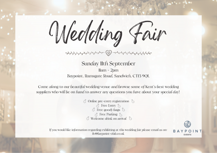 Baypoint Wedding Fair in Sandwich, Kent - 11th September 2022