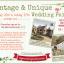Vintage & Unique Wedding Fair - Autumn - 27th September 2015