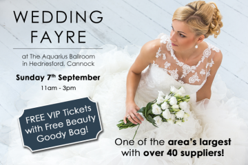 Wedding Show - Aquarius Ballroom, Hednesford - 7th September - 7th September 2025