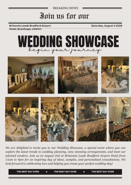Britannia Leeds Bradford Hotel Wedding Showcase - 2nd August 2025