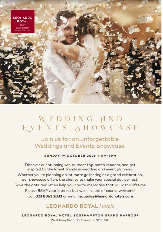 Leonardo Royal Grand Harbour Hotel Wedding Fayre  - 19th October 2025