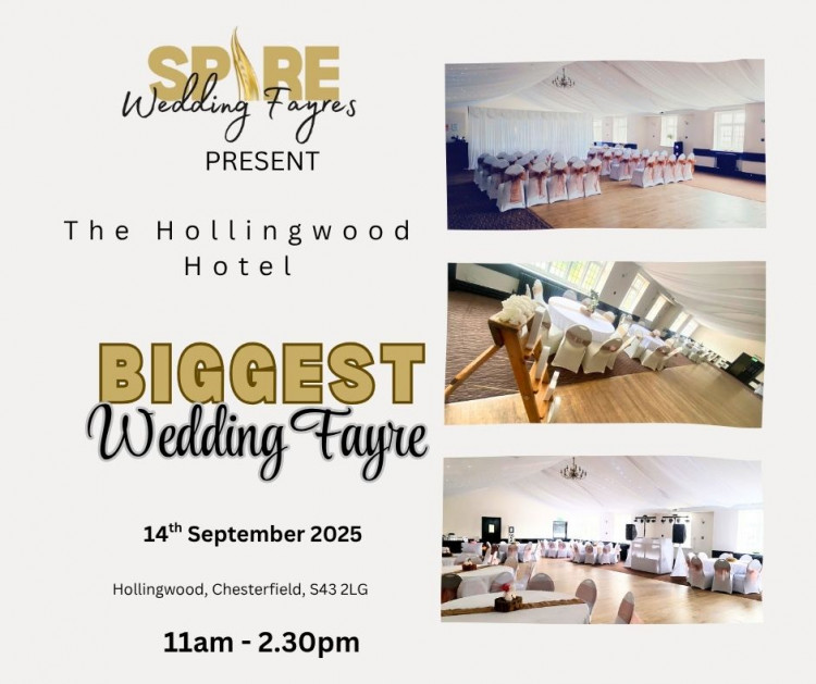 Spire Wedding Fayres are at The Hollingwood Chesterfield - 14th September 2025