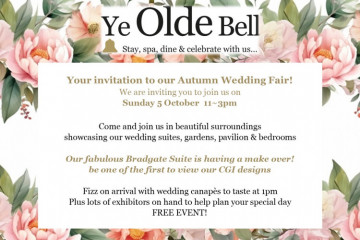 Ye Olde Bell Hotel & Spa Autumn Wedding Show case - 5th October 2025