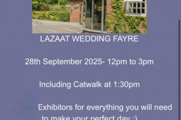 Lazaat wedding Fayre  - 28th September 2025