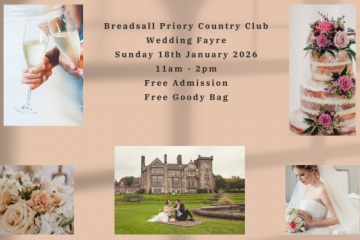 Breadsall Priory Country Club Wedding Fayre - 18th January 2026