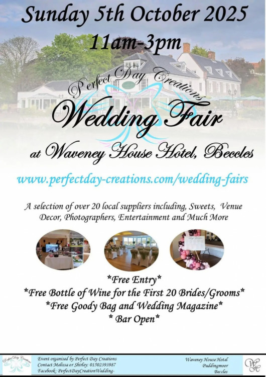 Waveney House Hotel Wedding Fair  - 5th October 2025