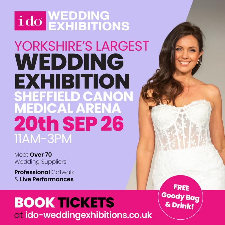 I Do Wedding Exhibition at Sheffield Canon Medical Arena - 20th September 2026