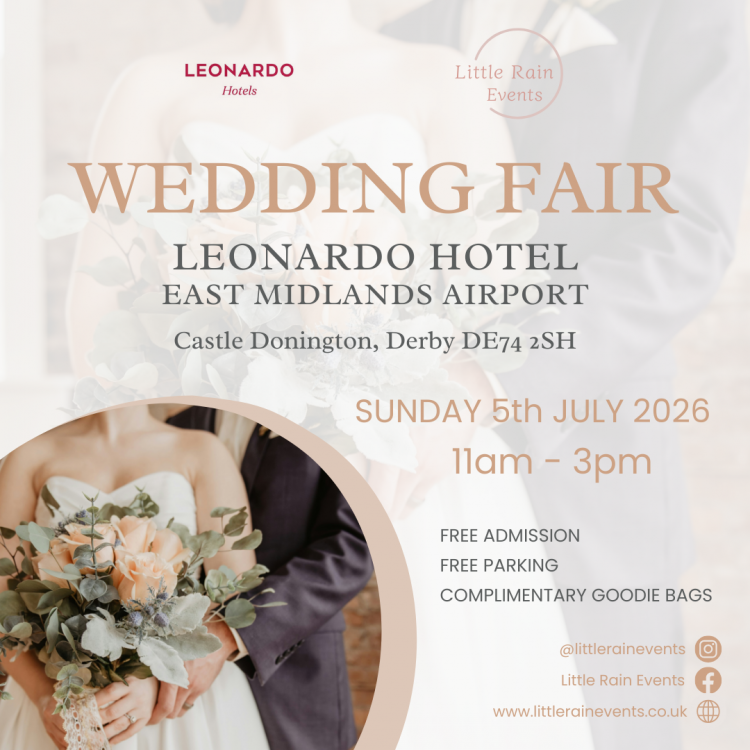 Wedding Fair - Leonardo Hotel, East Midlands Airport - 5th July 2026