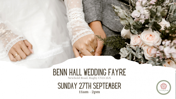 BENN Hall Wedding Fayre in Rugby - 27th September 2026