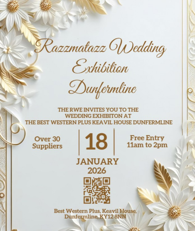 Razzmatazz Wedding Exhibition - Dunfermline - 18th January 2026