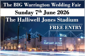 The BIG Warrington Wedding Fair (7th June) - 7th June 2026