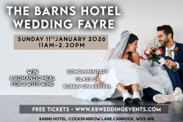 The Barns Hotel Wedding Fayre - 11th January 2026