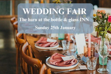 The barn at the bottle & glass INN  Wedding Fair - 25th January 2026
