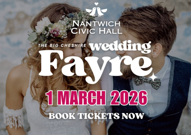 The Big Cheshire Wedding Fair Nantwich Civic Hall 1st Mar - 1st March 2026