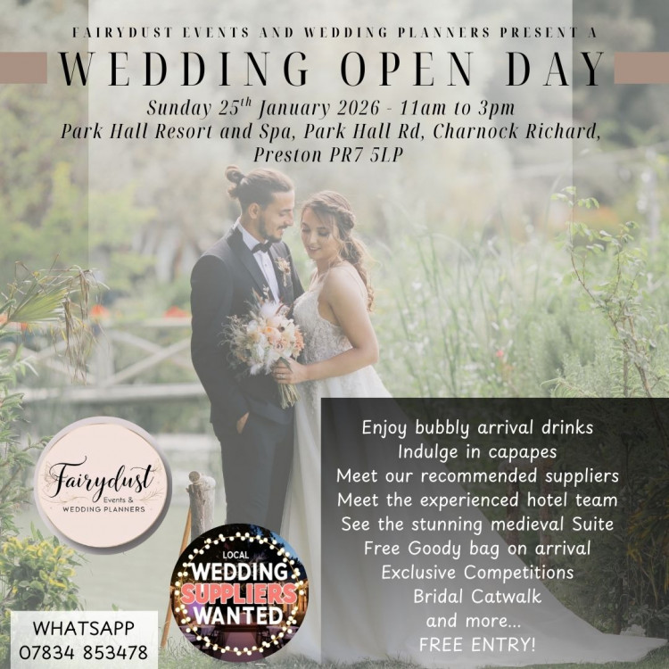 Wedding Fair at Park Hall Hotel Resort and Spa - 25th January 2026