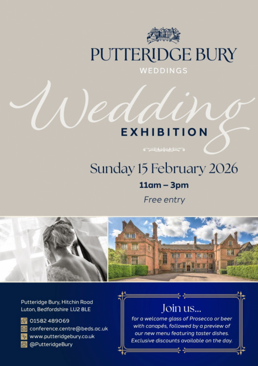 Putteridge Bury Wedding Exhibition 2026 - 15th February 2026