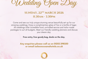 The Cumberland Hotel Bournemouth (Free) Wedding Open Day - 22nd March 2026