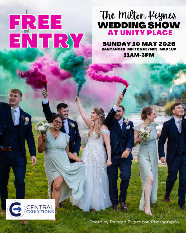 Milton Keynes Wedding Show - Unity Place - 10th May 2026