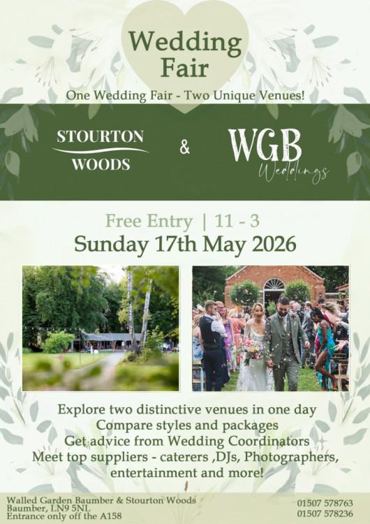 One Wedding Fair - 2 Venues! - 17th May 2026