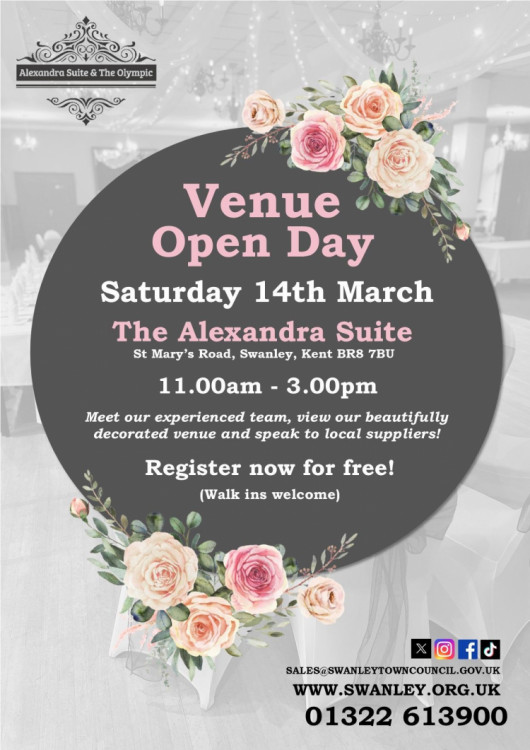 The Alexandra Suite ﻿Swanley Venue Open Day - 14th March 2026