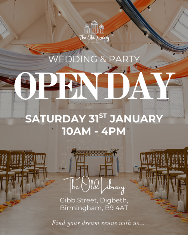 The Old Library Wedding Open Day  - 31st January 2026