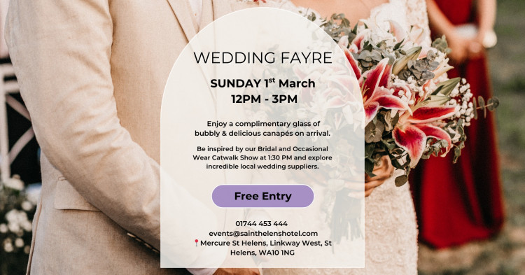St. Helens Hotel Wedding Fayre - 1st March 2026