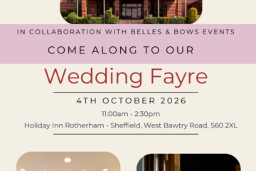 The Holiday Inn Rotherham Wedding Fayre - 4th October 2026