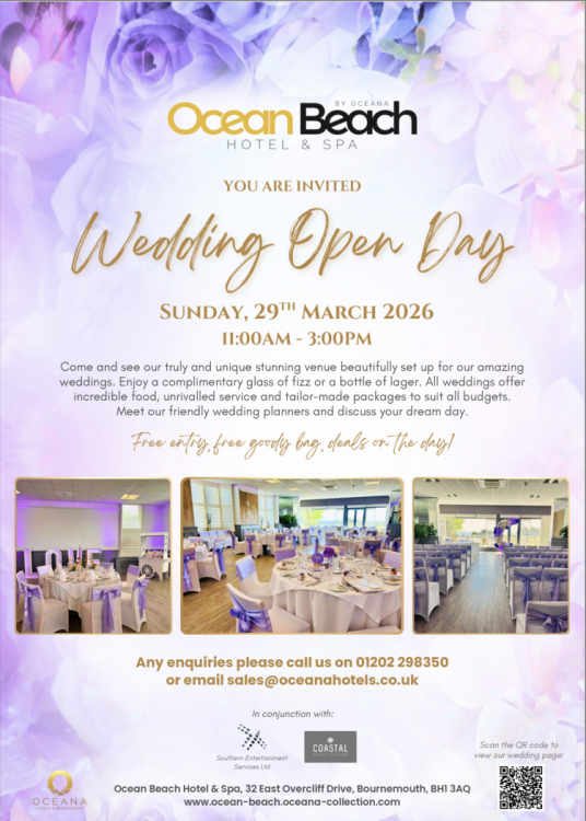 Ocean Beach Hotel and Spa Wedding Open Day - 29th March 2026