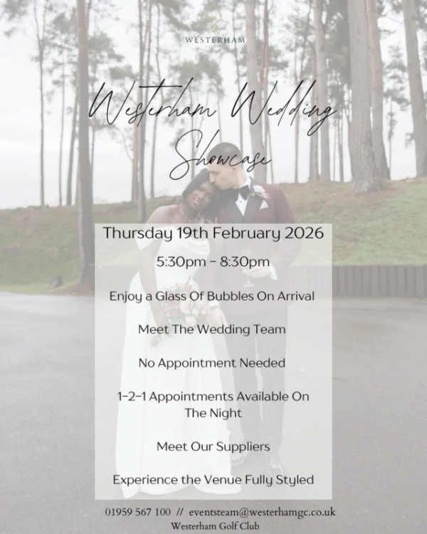Westerham Golf Club Wedding Open Evening  - 19th February 2026
