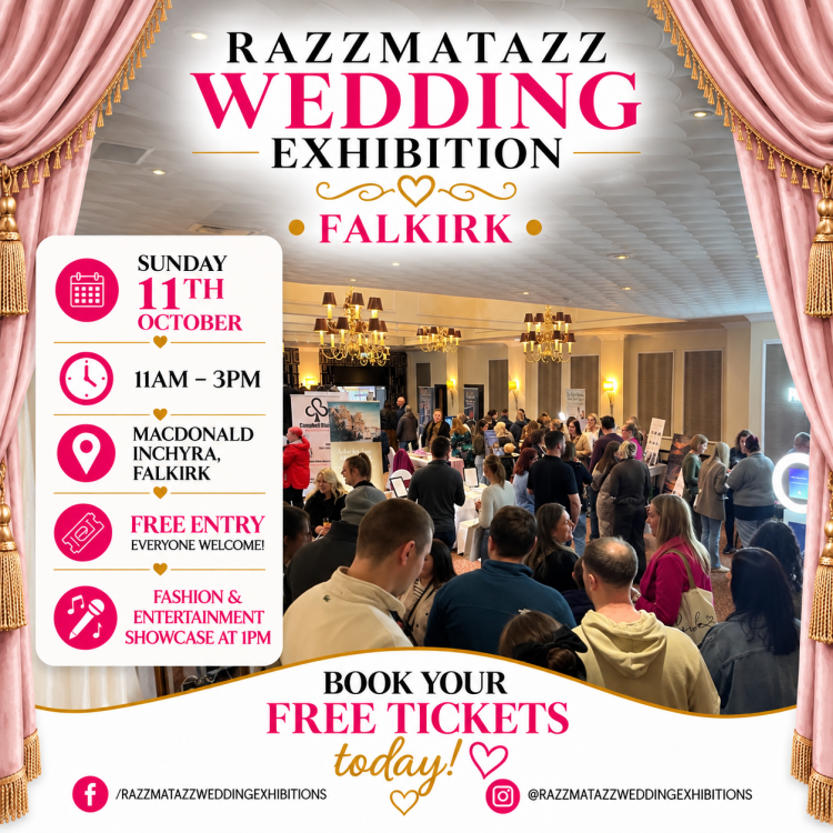 Razzmatazz Wedding Exhibition Falkirk - 11th October 2026