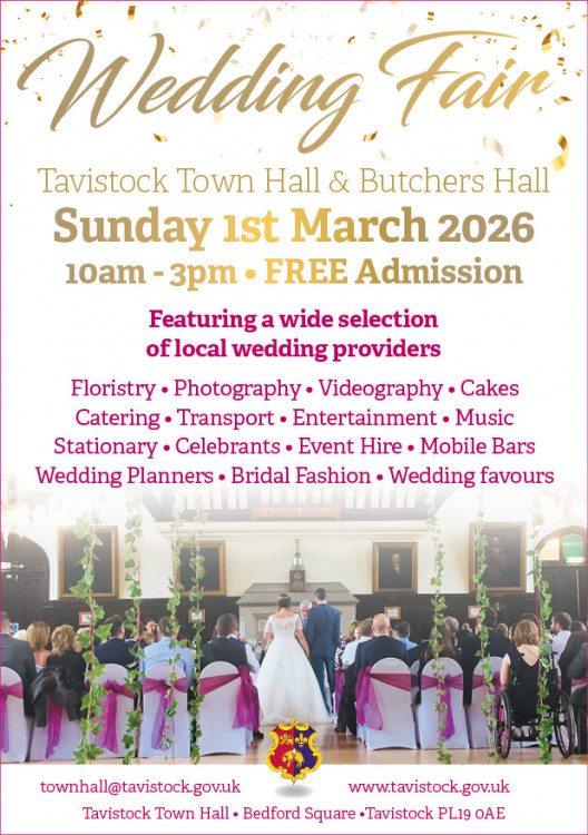 Tavistock Wedding Fair - 1st March 2026