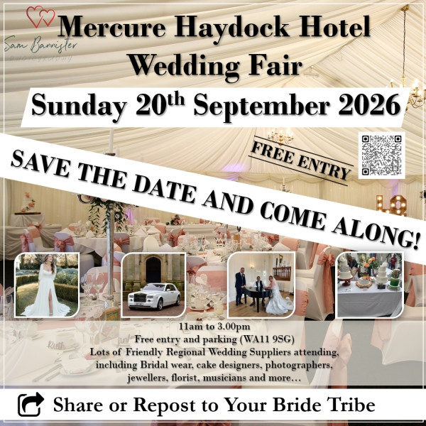 Mercure Haydock Hotel Wedding Fair (20th September) - 20th September 2026