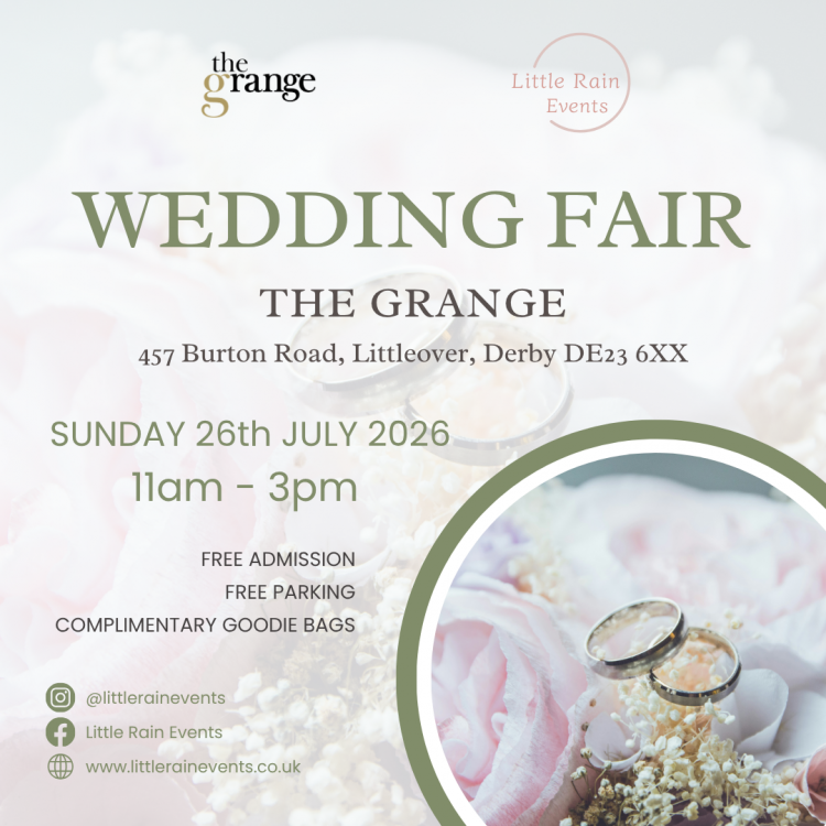 Wedding Fair at The Grange in Littleover, Derby - 26th July 2026