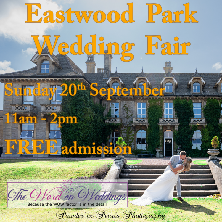 Eastwood Park Wedding Fair with The Word on Weddings - 20th September 2026