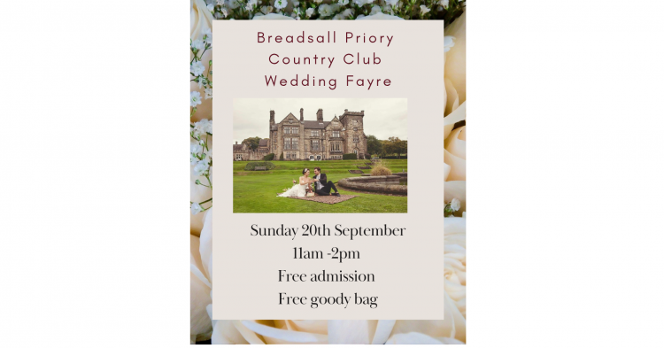 Breadsall Priory Country Club Wedding Fayre - 20th September 2026