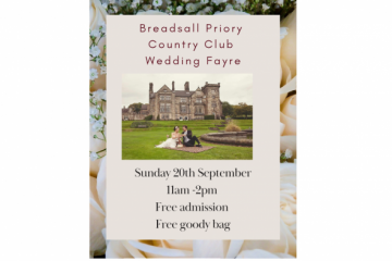 Breadsall Priory Country Club Wedding Fayre - 20th September 2026