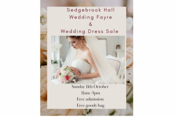 Sedgebrook Hall Wedding Fayre & Wedding Dress Sale - 11th October 2026