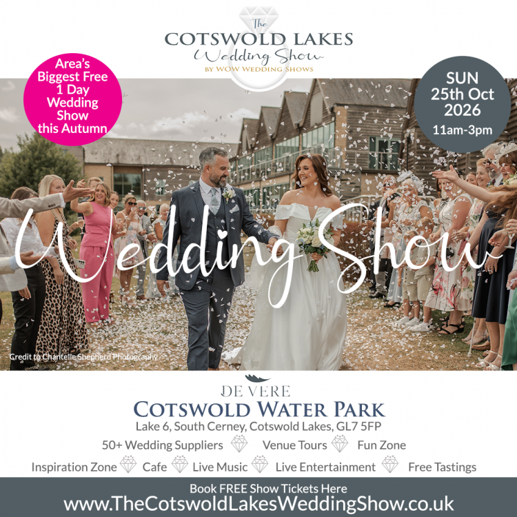 The Cotswold Lakes Wedding Show at Cotswold Water Park  - 25th October 2026