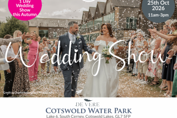 The Cotswold Lakes Wedding Show at Cotswold Water Park  - 25th October 2026