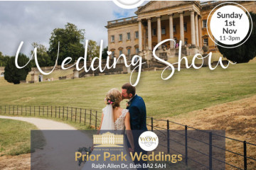 The Bath Wedding Show at Prior Park with WOW Wedding Shows - 1st November 2026