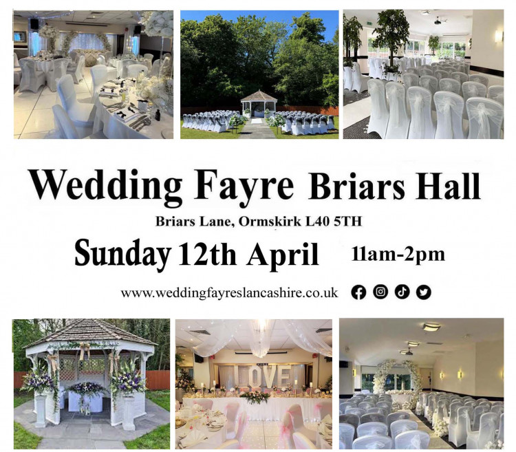 Wedding Fayre at Briars Hall Hotel in Ormskirk - 12th April 2026