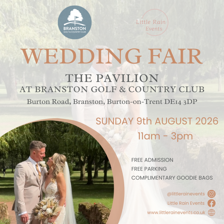 Wedding Fair - Branston Golf & Country Club, Burton-on-Trent - 9th August 2026