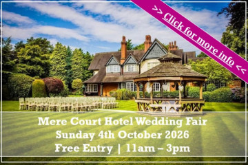 Mere Court Hotel Cheshire Wedding Fair (4th October) - 4th October 2026