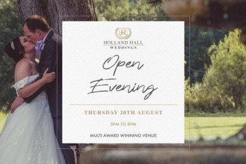 August Open Evening at Holland Hall  - 20th August 2026