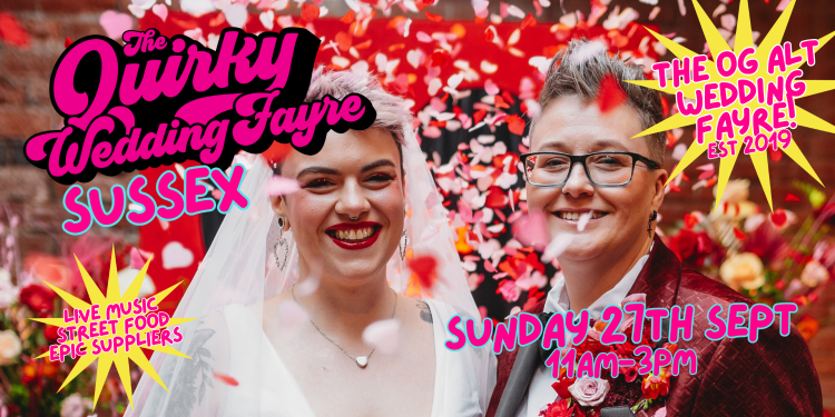 The Quirky Wedding Fayre SUSSEX - 27th September 2026