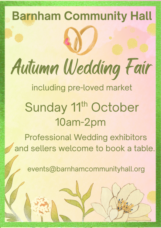 Autumn wedding fair & preloved market - 11th October 2026