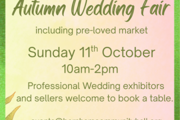 Autumn wedding fair & preloved market - 11th October 2026