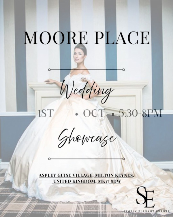 Moore Place Evening Wedding Showcase - 1st October 2026