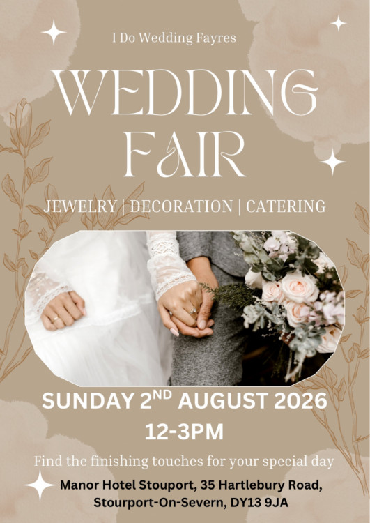 Stourport Manor Hotel Wedding Fayre - 2nd August 2026