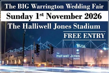 The BIG Warrington Wedding Fair (1st November) - 1st November 2026